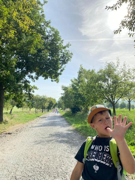 Výlet vláčkem na Pražák a zpět po svých nožkách do školky.